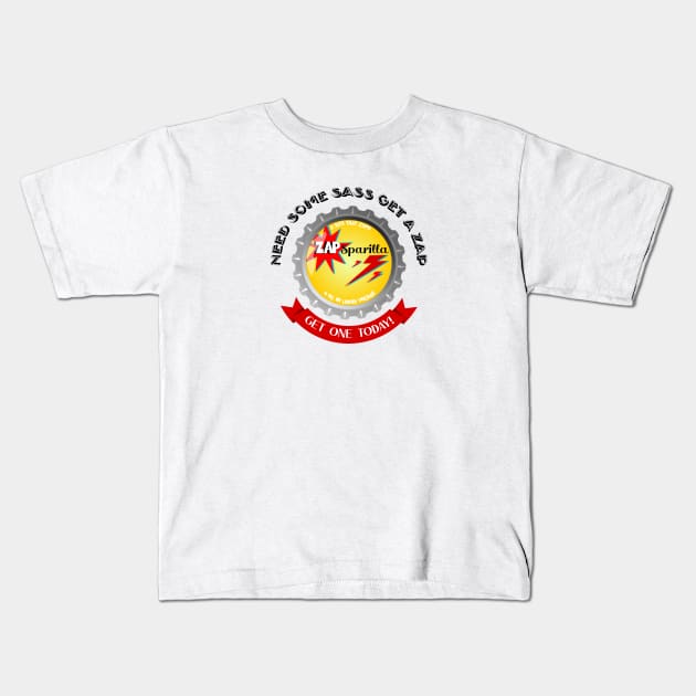 Zapsparilla Sarsaparilla Soda Cap Ad Kids T-Shirt by TaliDe